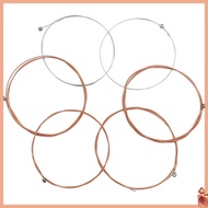 6Pcs Stainless Steel Folk Guitar Strings Set Acoustic Guitar Parts Assorted Color Strings dliyuanai