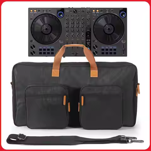 Portable DJ Disc Player Carrying Case Scratch-resistant with Sholder Strap Large Capacity for Pionee