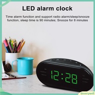 {doverywell}  Fm/am Digital Display Alarm Clock Multifunctional Led Alarm Clock Radio with Snooze Ideal for Home Bedroom and Office Sleek Design and Easy-to-read Digital for Southe