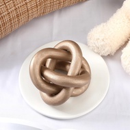 3 Link Wood Knot Decor - Hand Carved Coffee Table DecorationRustic Objects for HomeLiving Room Bedro