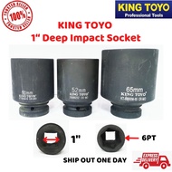 King Toyo 1" Deep Impact Socket (50mm, 52mm, 65mm) 6PT