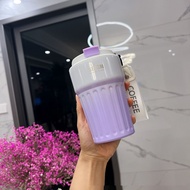 Ly giữ nhiệt thể thao ly cafe SEYGM màu pastel 400ml