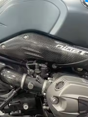 For BMW R NINE T 2016-2020 RNINET Carbon Fiber Rear Muffler Exhaust Pipe Cover Side fairing Heat Shi