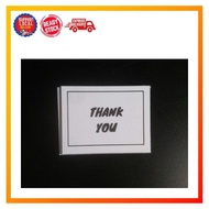 TQ Card SIMPLE AND MURAH Buy 50pcs FREE 4pcs Buy 100pcs FREE 8pcs  Rectangle Thank you Card for Smal