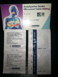 *Exp 03/2021* SANDOZ Acetylcysteine 600mg Effervescent Tab 1x2's (Exp 03/2021)