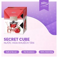 Nước hoa ô tô chai xịt nắp gỗ SECRET CUBE khử mùi xe phòng ngủ hơi hương thơm tự nhiên