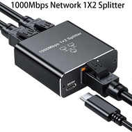 Gigabit Network Connector 1 to 2/3/4 Splitter  RJ45 Network Cable Network Cable Splitter 1000Mbps Ne