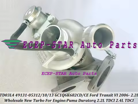 Turbo TD03L4 49131-05312 4913105310 4913105313 6C1Q6K682-CD 6C1Q6K682-CE 1567327 1449556 For Ford Tr
