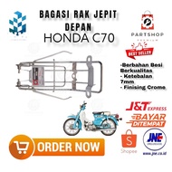 Front luggage rack luggage rack front clamp luggage rack for HONDA C70 motorbike