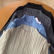 อเนกประสงค์จีบผู้หญิงเสื้อยืด SLIM FIT คอสั้นแขนบางฤดูใบไม้ผลิฤดูร้อนสี JK151 แฟชั่น Casual TOP