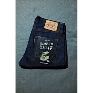 Denim Adelaide | 14oz Rainbow Weft Printed Jacquard Pattern