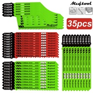 Mata Gergaji Jigsaw Blade Set 35PCS T-Shank Wood Cutting T144D T101B T111C T142HB Clean Speed Cut Po