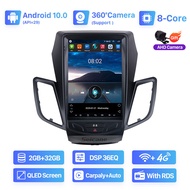 Seicane 9.7 นิ้ว QLED Touch Screen เทสลาสไตล์ Android 10.0 เครื่องเสียงรถยนต์เครื่องเล่นมัลติมีเดีย 2009-2014 ฟอร์ดเฟียสต้าไร้สาย GPS ระบบนำทางบลูทู ธ 4G รองรับ