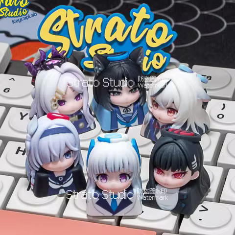 Strato Studio Blue Archive Replaceable Single Resin Keycap Cartoon Game Character Keycap For Mechani