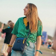 Pacsafe GO 防盜斜背收納包 3.5L可收納7吋平板 藍色 #35125