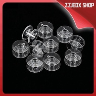 ZZJEDX SHOP 10/30pcs Craft Plastic Transparent Sewing Machines Empty Coils Linen Spool For Brother Janome Singer Thread Bobbin