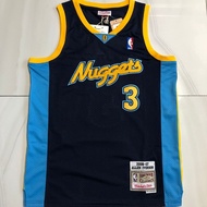Pure and exquisite men's Denver Nuggets Allen Iverson Mitchell Ness 2006-07 hardwood classic black j