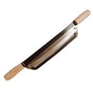 Large banana tree slicing knife with 2 specialized hands