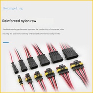 ROX Easy Installation 18AWG Auto Wire Connector 1-6Pin Wire Waterproof Plastic For Stable Electrical