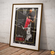 ️ LeBron James Poster - NBA Wall Decal Painting - Decorative Basketball Painting