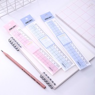 1Pc simple transparent ruler, 18cm transparent ruler, drawing measuring ruler, stationery, learning 