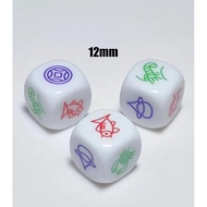 Dadu Ketam Ketam kecil 12mm free satu Dice cup