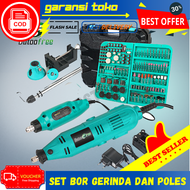 Set Bor Gerinda dan Pemoles Listirik Cutting Electric Drill 350 PCS Set Bor Listrik Murah Promo Komp