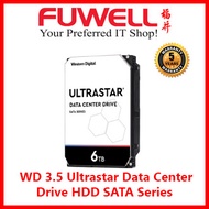 FUWELL - WD Ultrastar Data Center Drive 3.5” HDD SATA 4TB/6TB/8TB/10TB