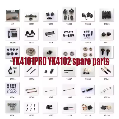 YIKONG YK4101PRO YK4102 1/10 RC Car Spare Parts motor gear servo drive shaft steering rod shock abso