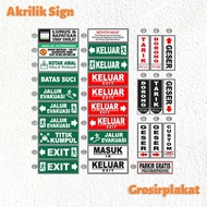 Information Board Sign Acrylic Sign Custom Acrylic Print Sign