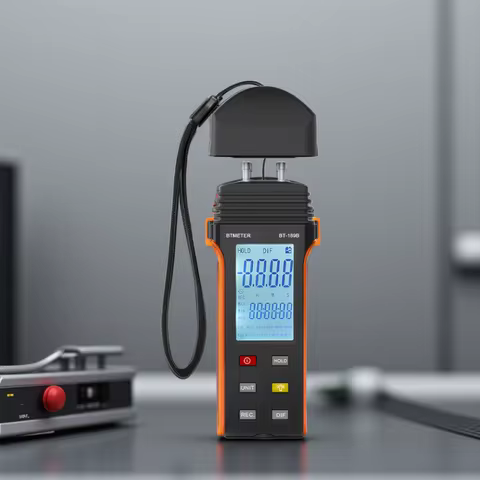 Portable Digital Differential Pressure Gauge, BT-189B Dual Port Air Pressure Detection, For HVAC & G