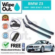 BMW Z3 1994 - 2003 (E36/7, E36/8) WipeOut NANODRY-Tech SILICONE Wiper Blade (Front Set)