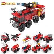 Baby Fire Truck.10in1 Assembly Toy Set Fire Truck For Creative Baby