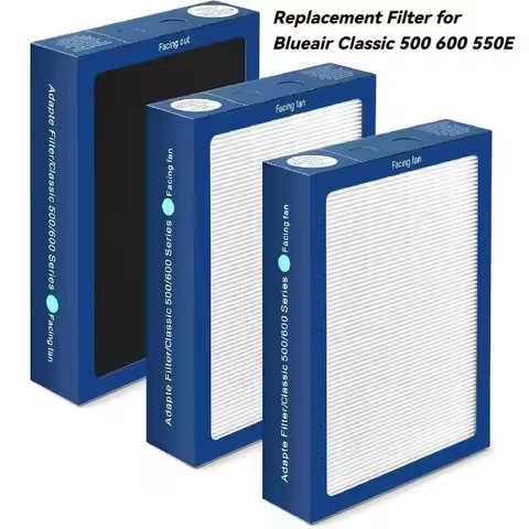 Replacement Filter for Blueair Classic 500 600 550E - Compatible with RFiXX Models - HEPA Silent Tec