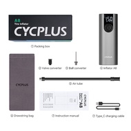 CYCPLUS ลูกติดจักรยานปั๊มยางจักรยานแบบพกพา A8เครื่องอัดอากาศแบบไฟฟ้าลูกแบตเตอรี่ชาร์จซ้ำได้แรงดันสูง