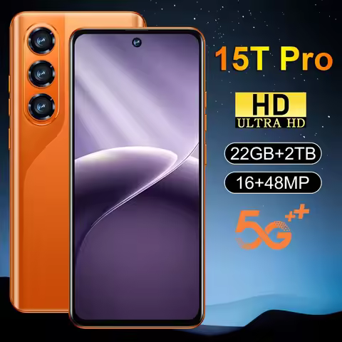 Cover Phone 2026 Silicone Protective for Mobile Phones 15T Pro 22GB+2TB Cell Phone NEW 7.3HD Case Or