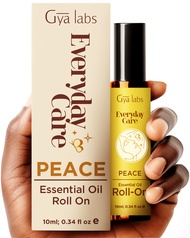 Gya Labs Peace &amp; Calm Essential Oil Roll On - Relaxing Gifts for Women Aromatherapy -  Calming Oil Blend for Stress Fatigue &amp; Relaxation with Patchouli Frankincense Oil &amp; More (10ml)