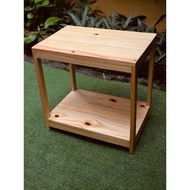 CPU RACK WITH SHELF 45X30X44CM WOODEN MULTIPURPOSE SHELF RACK