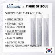 [Dewbell] Refill Activated Carbon Filter(set of 3) for Shower Ae MAX and MAX Vita - water sediment and chlorine filtration system from Korea