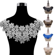 1Pc Three-Dimensional Hollow Embroidered Collar Lace Flower Corsage Fake Collars Sewing Supplies