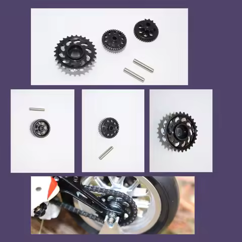 GPM STEEL WHEEL GEAR ASSEMBLY (52T+53T+55T) KYOSHO 1/8 Motorcycle NSR500