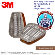 3M 6051 Organic Vapor Cartridge Filter For 6000 Series Respirator