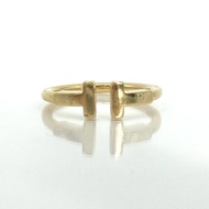 【二手】蒂芙尼 (TIFFANY&Co.) T 型金戒指，11號，3.56克，黃金