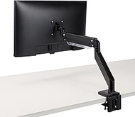 Elecom DPA-SS09BK Monitor Arm, Bracket Type, Easy to Install, Supports 17 to 35 Inches, Load Capacit