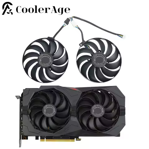 Video Card Fan For ASUS ROG Strix GeForce GTX 1650 1660 SUPER 95MM FDC10U12S9-C GTX1650 GTX1660 Grap
