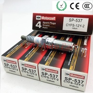 4ชิ้น SP-537 CYFS-12Y-2 SP537หัวเทียนของแท้สำหรับฟอร์ดมัสแตงโฟกัสฟอร์ดเอสเคปลินคอล์น SP537 CYFS12Y2 