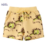 Little Maven 2022 Casual Short Sweaterpants Sports Pant Baby Boys Cartoon Lions Pants for Kids Child