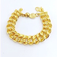 Cop916 Emas Bangkok Gelang Tangan Coco Persis Emas Original Gold Plate Bracelet AMANI JEWELLERY