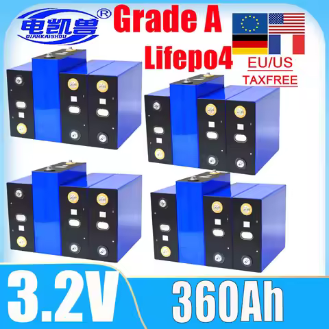 3C Grade A Lifepo4 Battery 3.2V 360AH 2026 New Original DIY 12V 24V 48V 96V rv ev lithium iron phosp