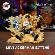 Statue Attack on Titan Levi Ackerman Sitting Chikara Studio Design